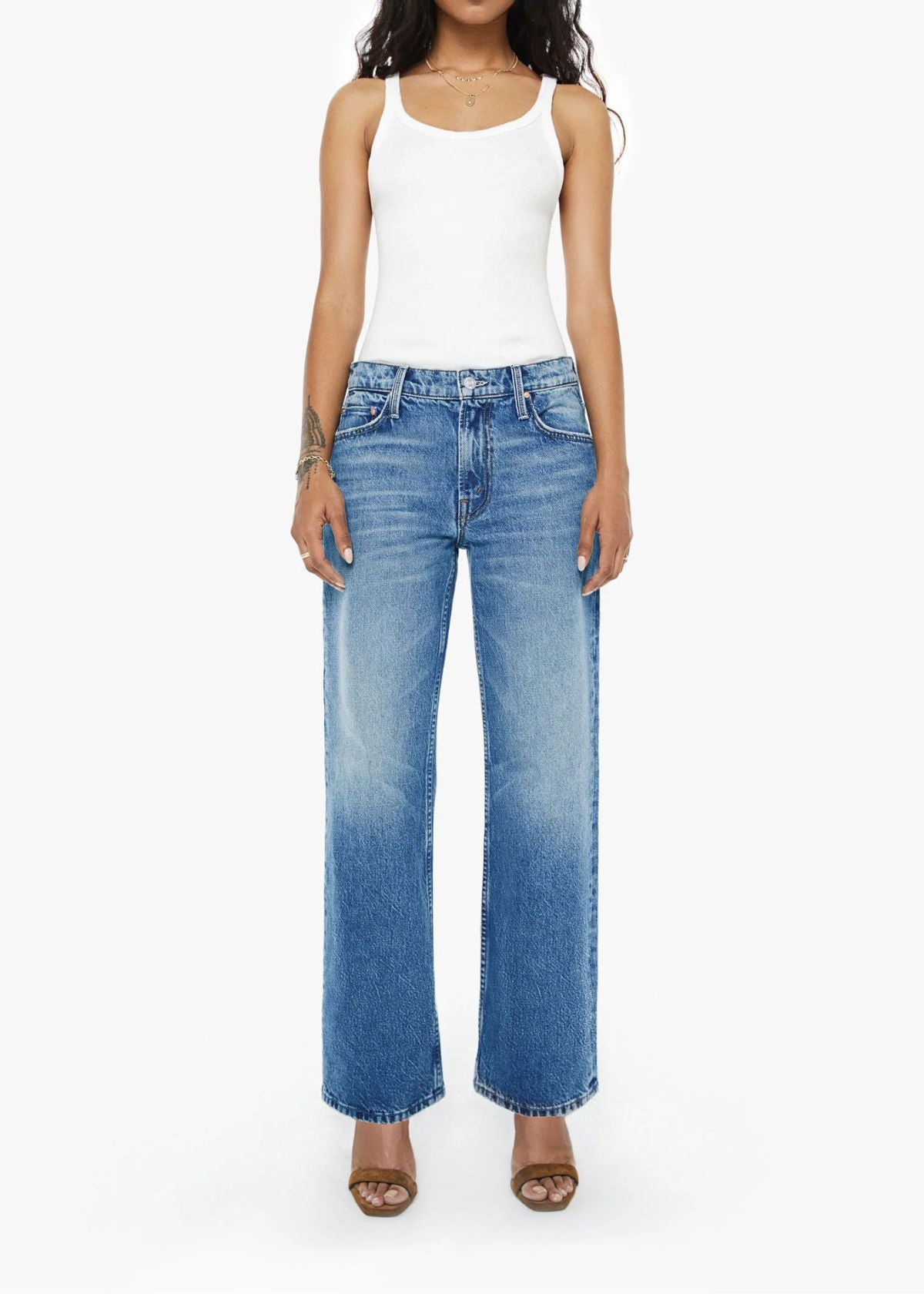 MOTHER Lil Reifler Jean - Early Blue