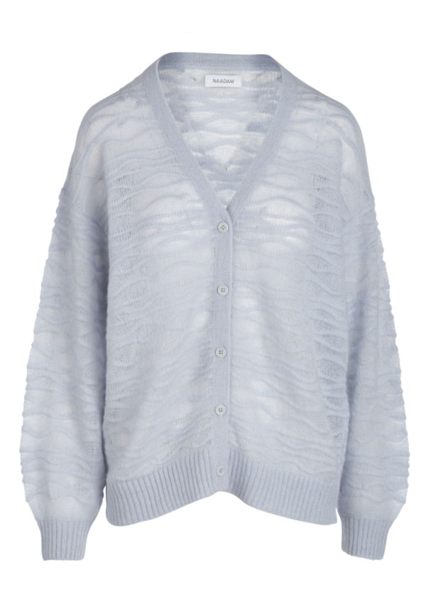 NAADAM Alpaca Blend Cardigan - Baby Blue
