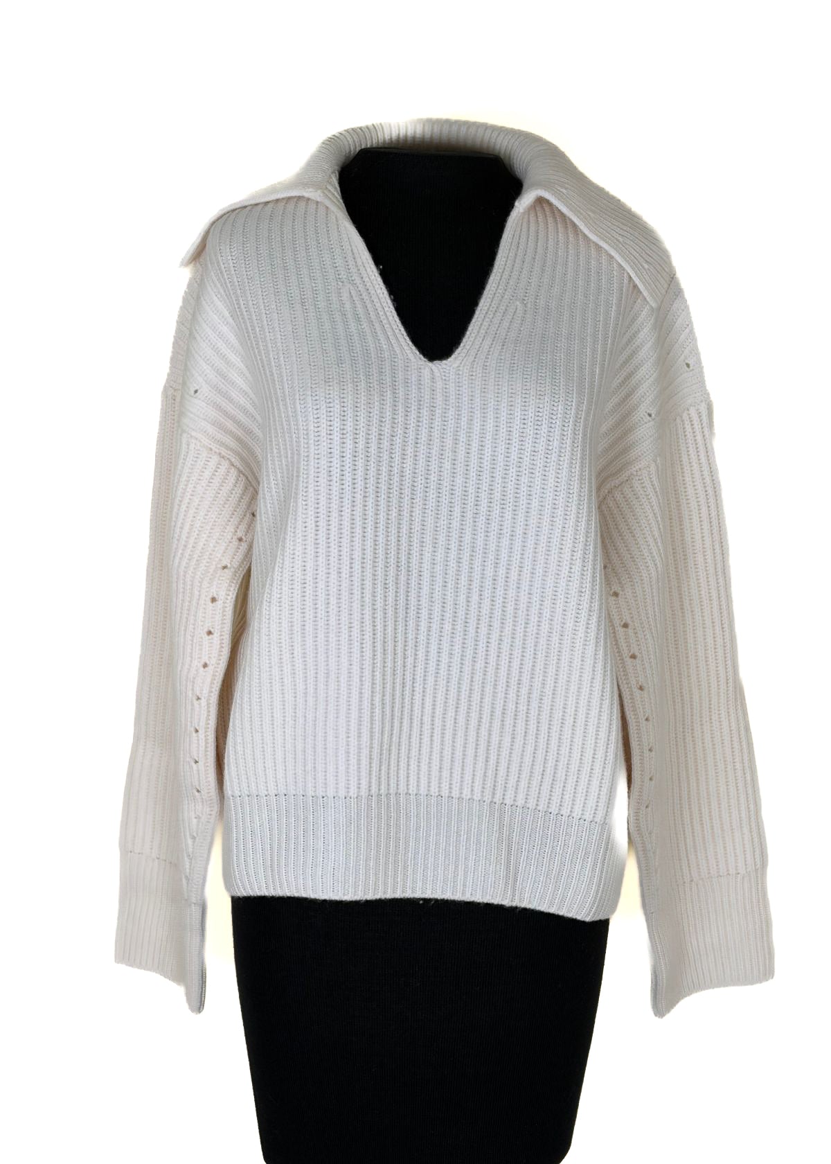 NAADAM Cashmino Polo Sweater - White