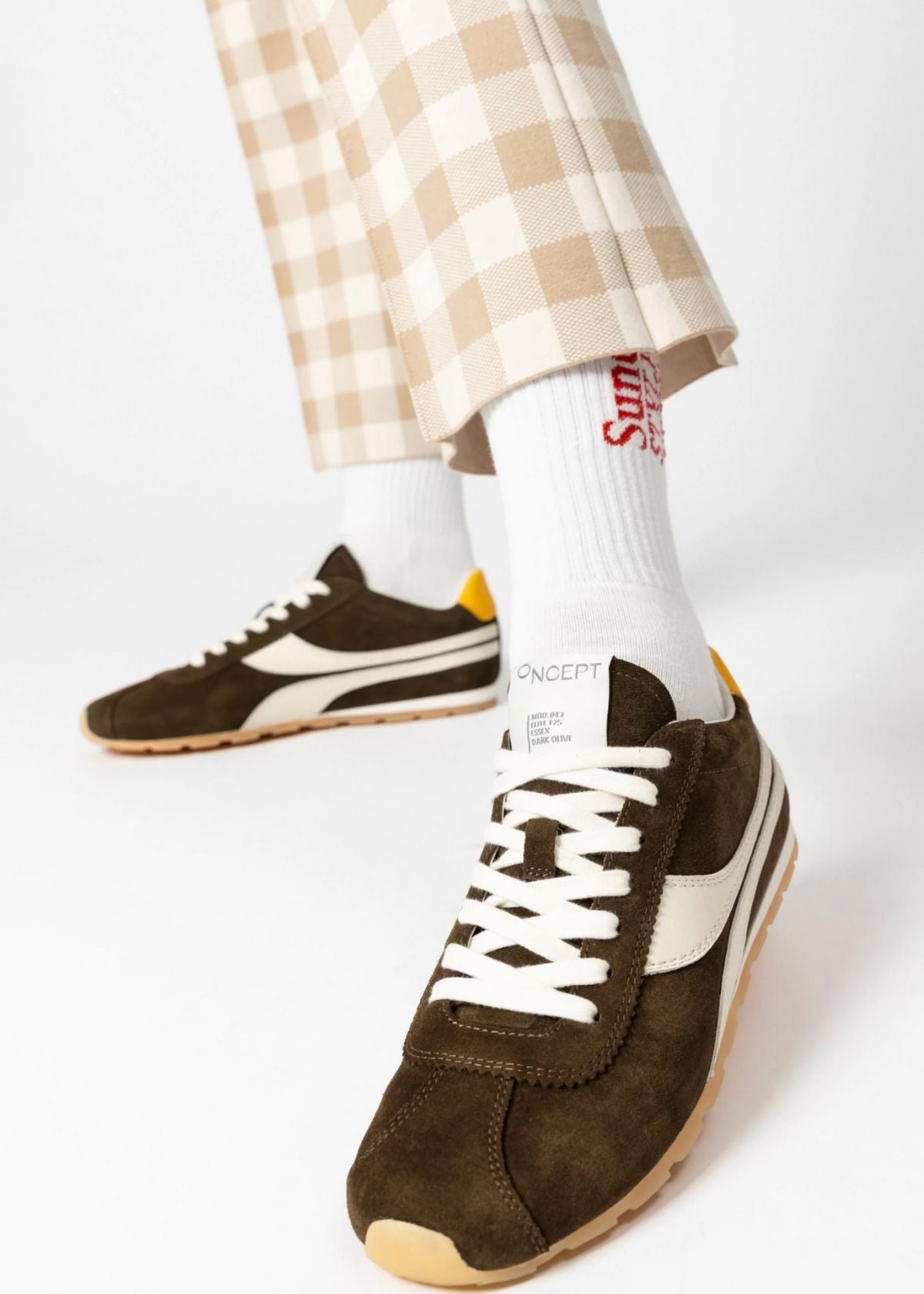 ONCEPT Essex Ballet Sneaker - Dark Olive