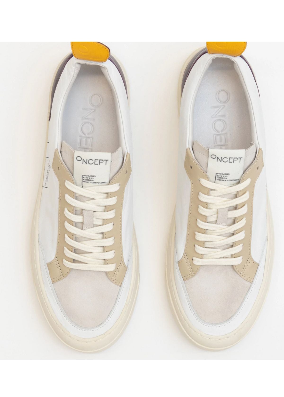 ONCEPT London Shoe - White/Cappuccino