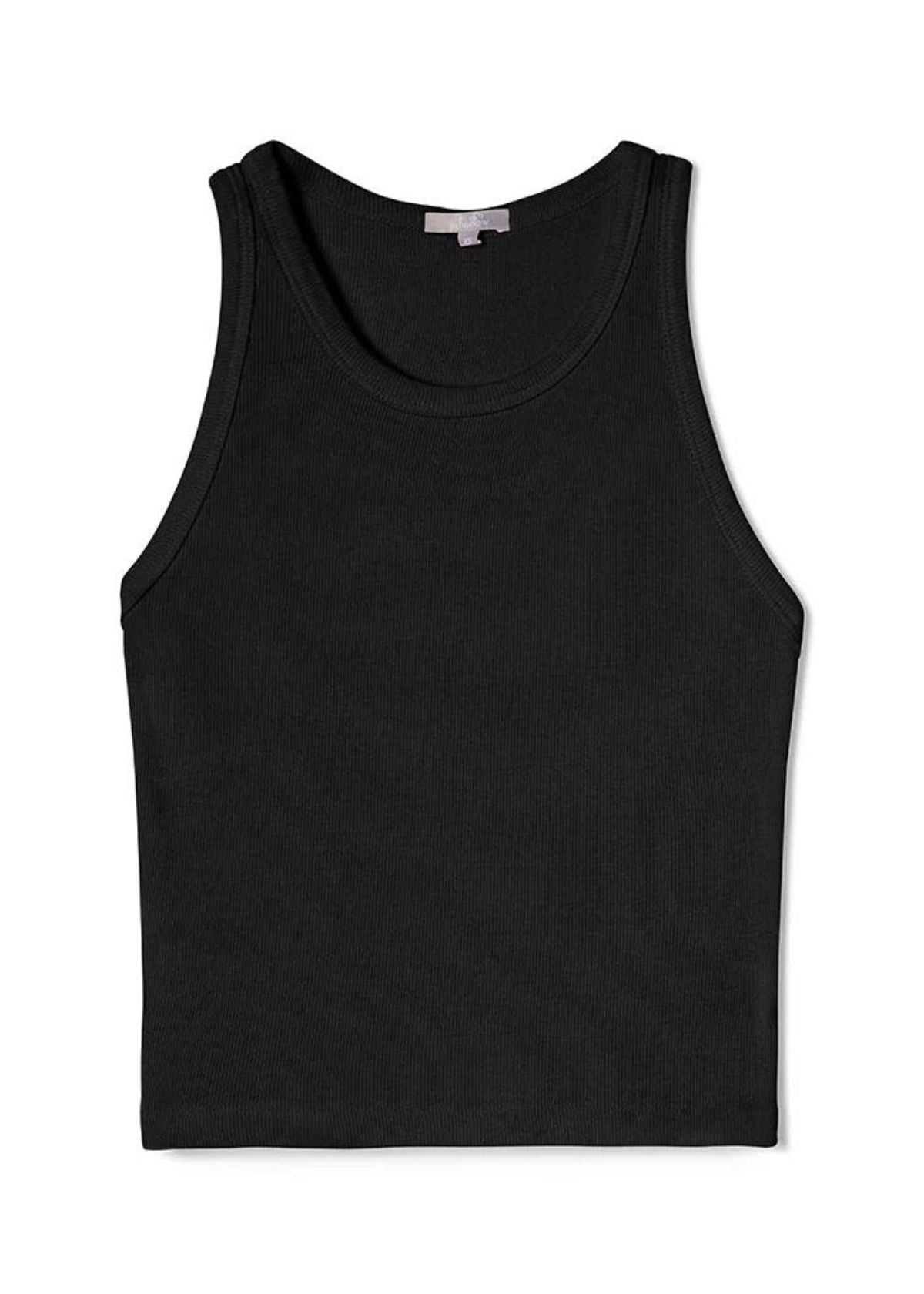 PJ Harlow Kyle Cropped Tank Top - Black