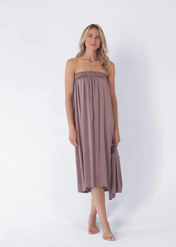 PJ HARLOW Bella Maxi Satin Dress/Skirt - Copper
