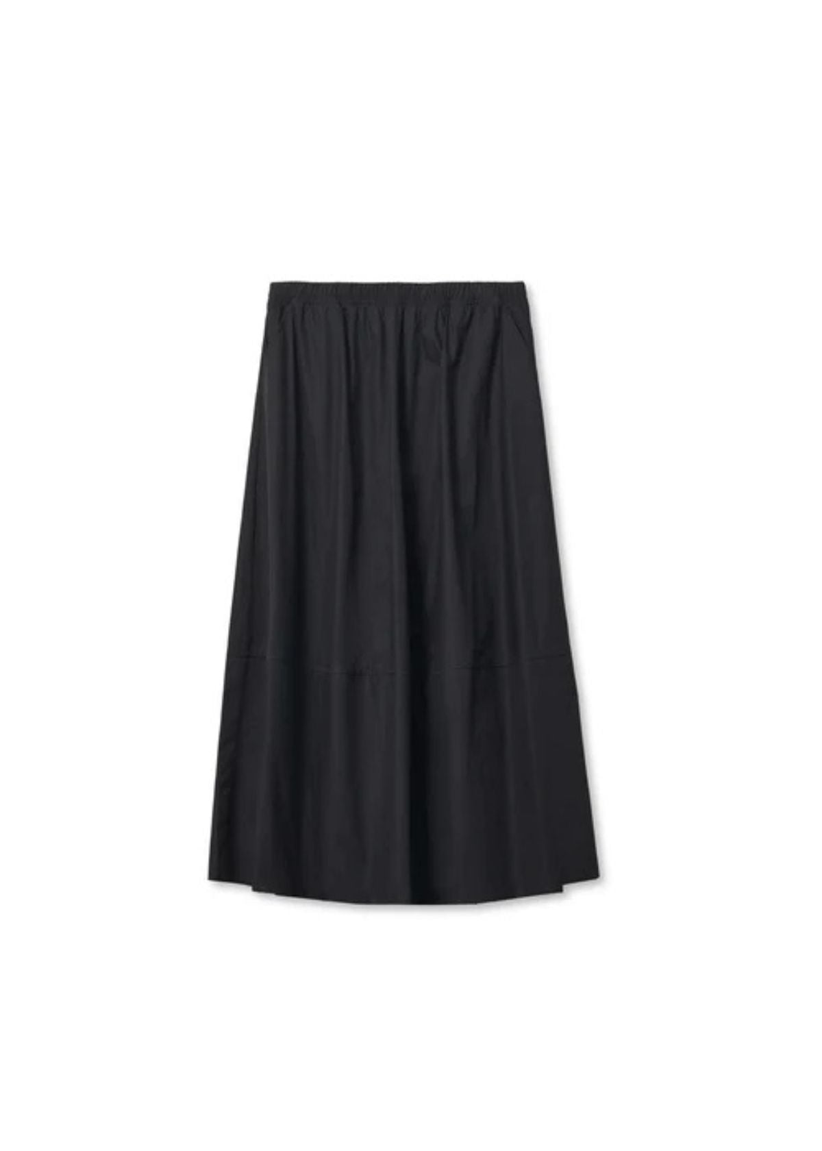 PERFECT WHITE TEE Minka Cotton Poplin Skirt - Black