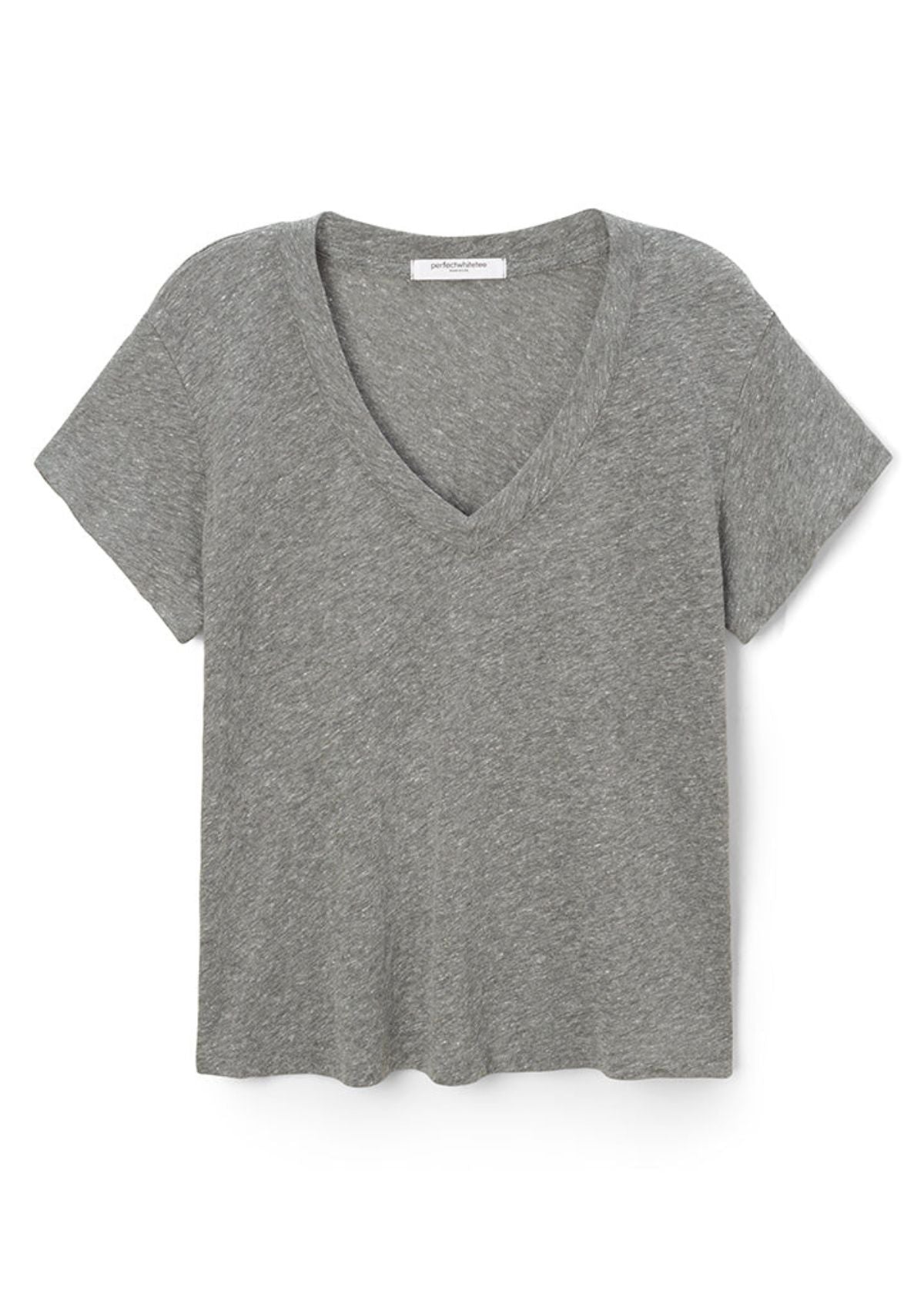 PERFECT WHITE TEE Hendrix Lightweight Boxy Tee - Heather Grey