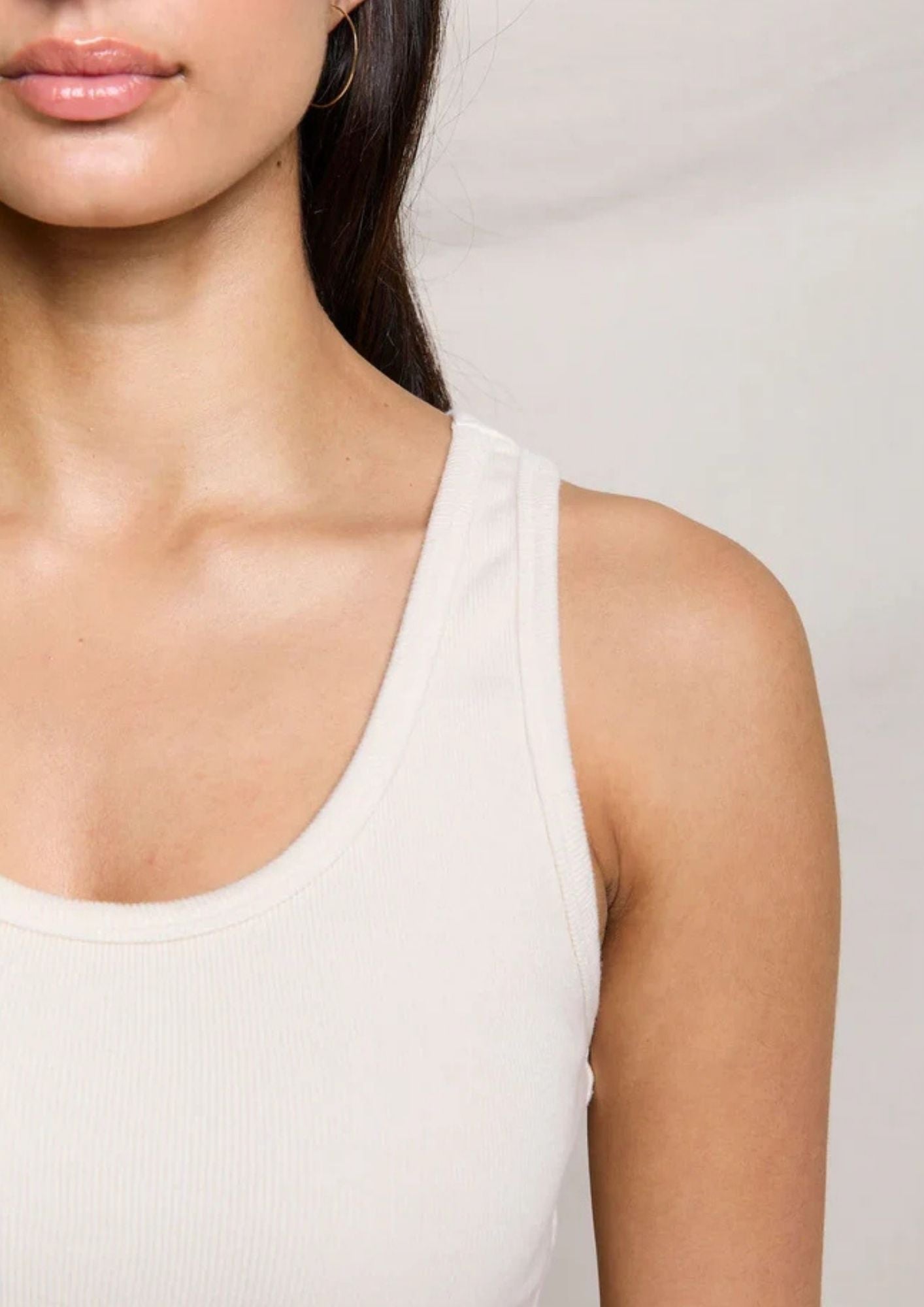 PERFECT WHITE TEE Blondie Long Tank Top - Sugar