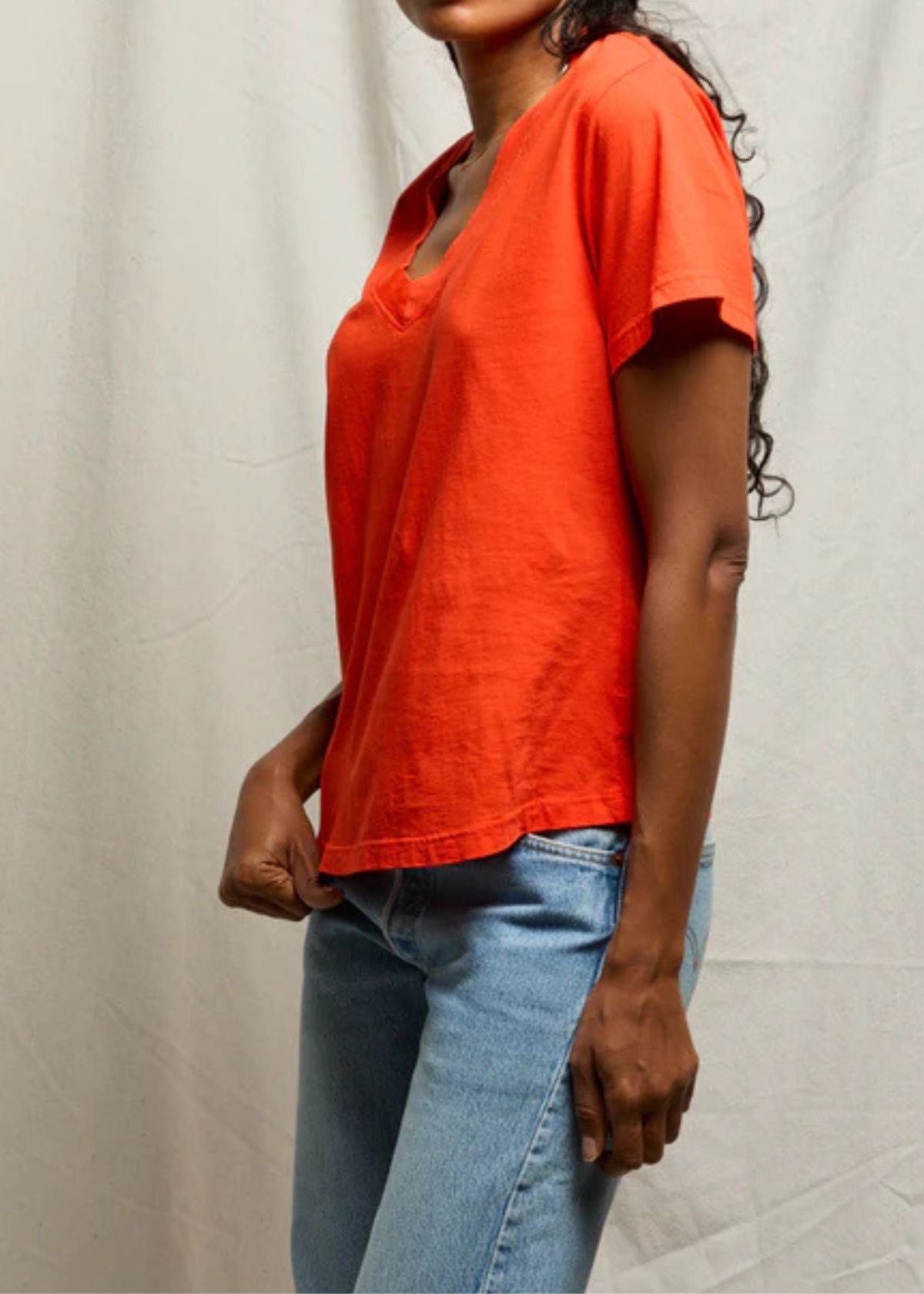 PERFECT WHITE TEE Hendrix Boxy Tee - Tomato