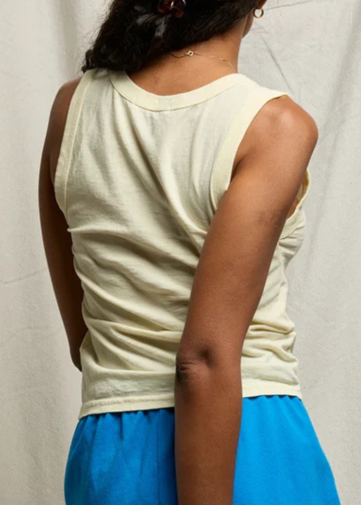 Perfect White Tee Khara Cotton Tank - Custard