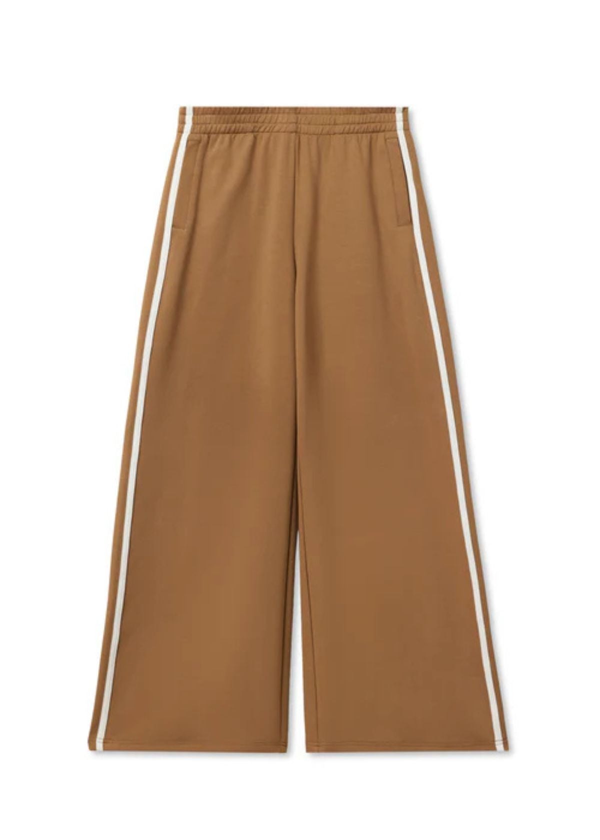 PERFECT WHITE TEE Mikos Wide Leg Travel Pant - Mocha