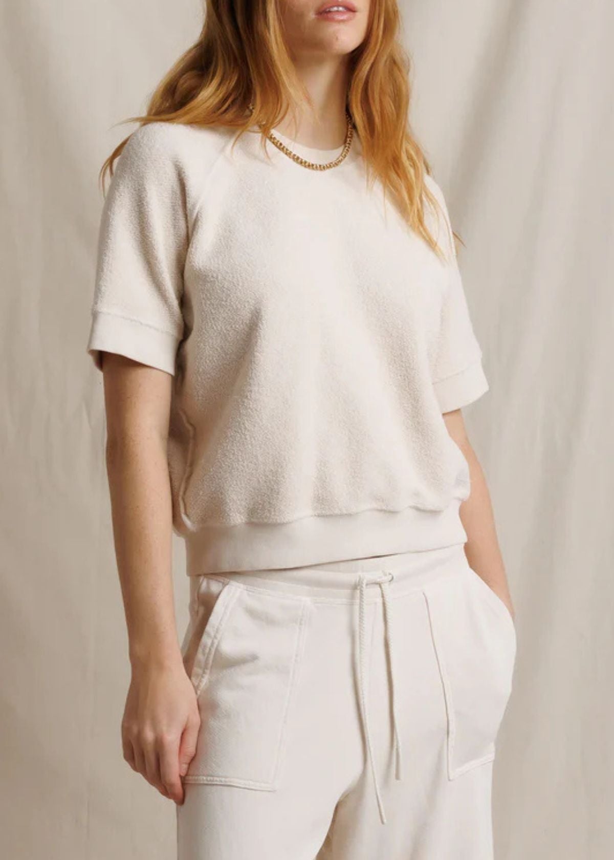 PERFECT WHITE TEE Ziggy Short Sleeve Top - Sugar