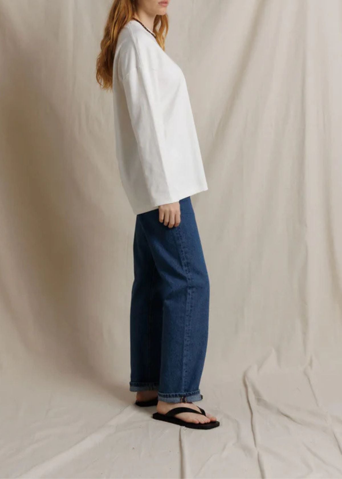PERFECT WHITE TEE Claire Oversized Top - White