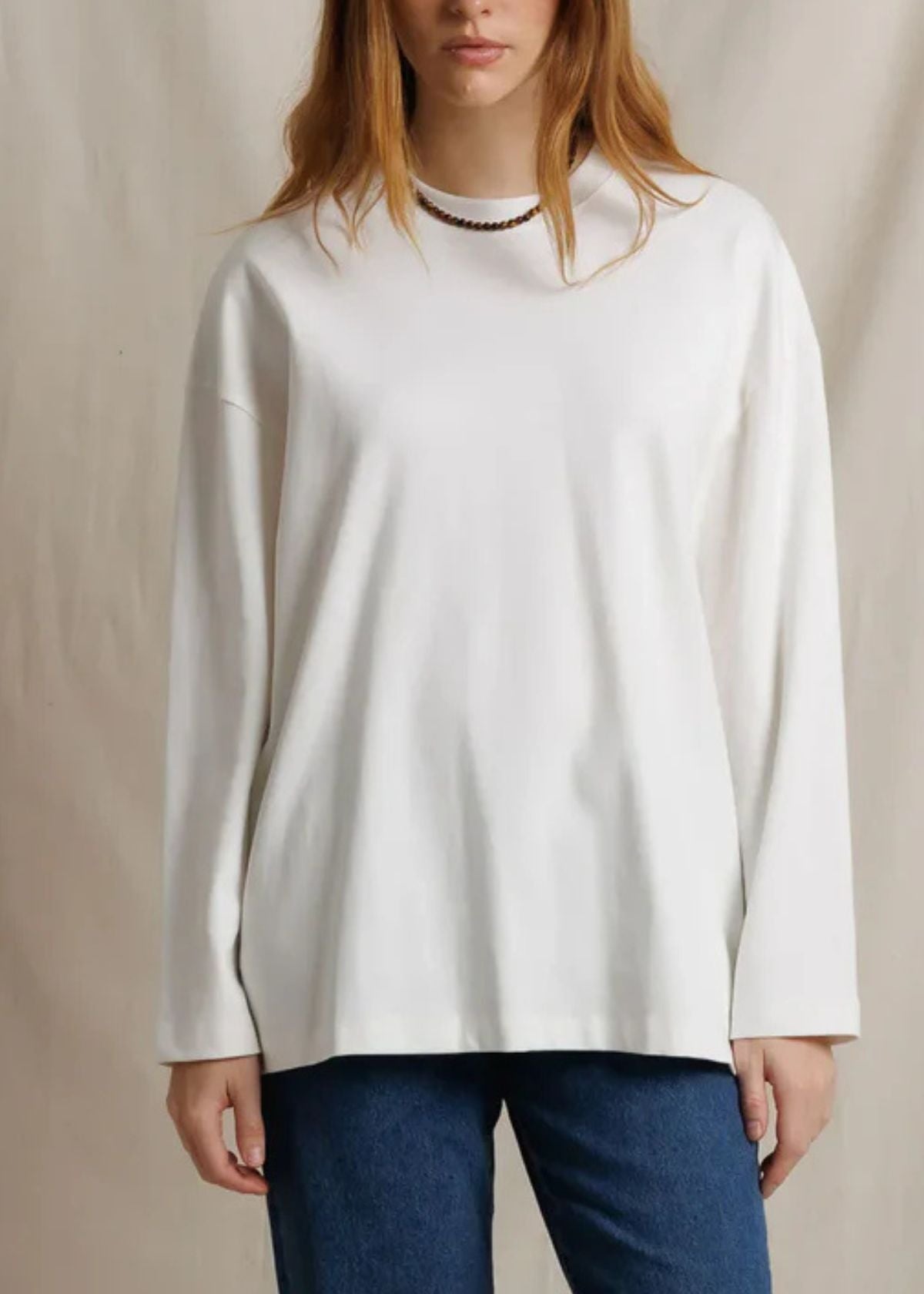 PERFECT WHITE TEE Claire Oversized Top - White