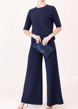 PETER COHEN Dug Wide Leg Pant - Navy