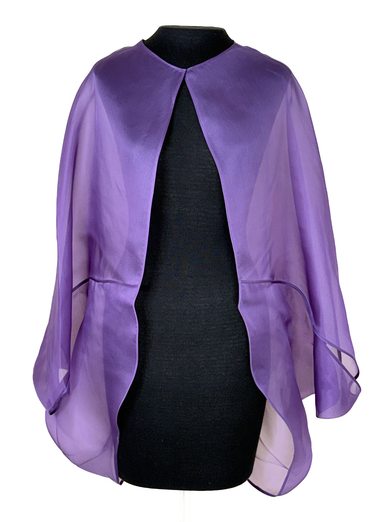 PETER COHEN Spanish Organza Ball Cape - Amethyst