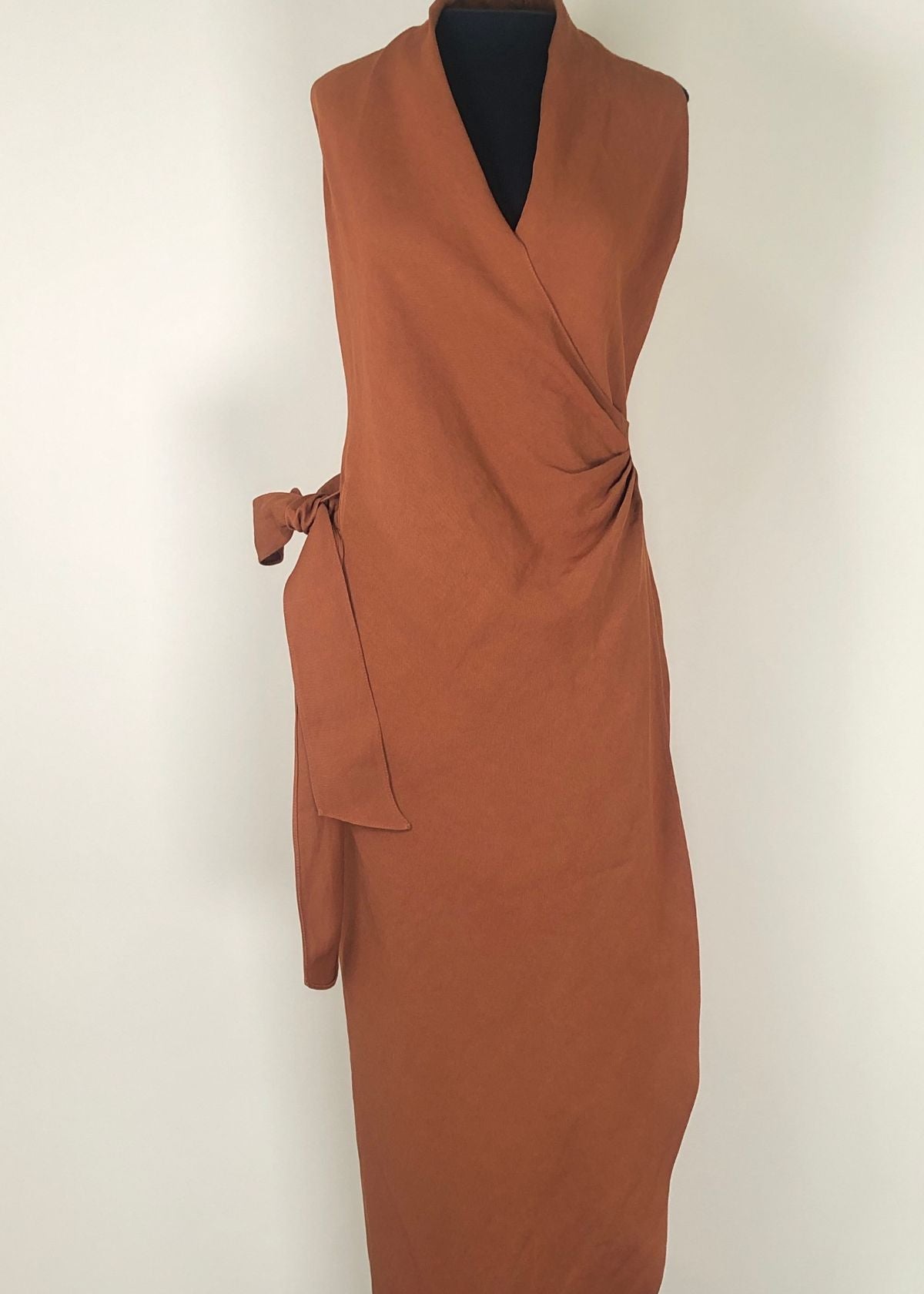 PETER COHEN Nikki Wrap Dress - Rusty