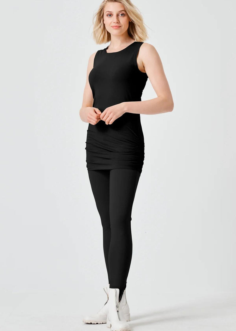 PLANET Ruched Tank - Black