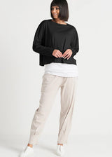 PLANET Pima Cotton Mini Luxury Boxy Tee - Black