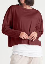 PLANET Pima Cotton Mini Luxury Boxy Tee - Port