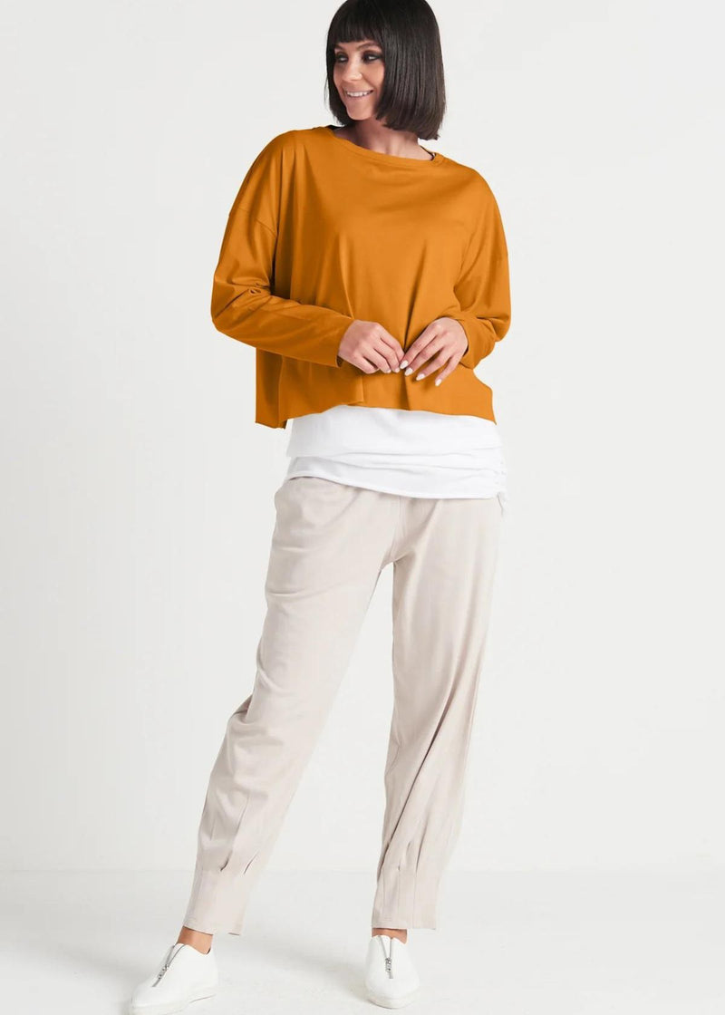 PLANET Pima Cotton Mini Luxury Boxy Tee - Ginger