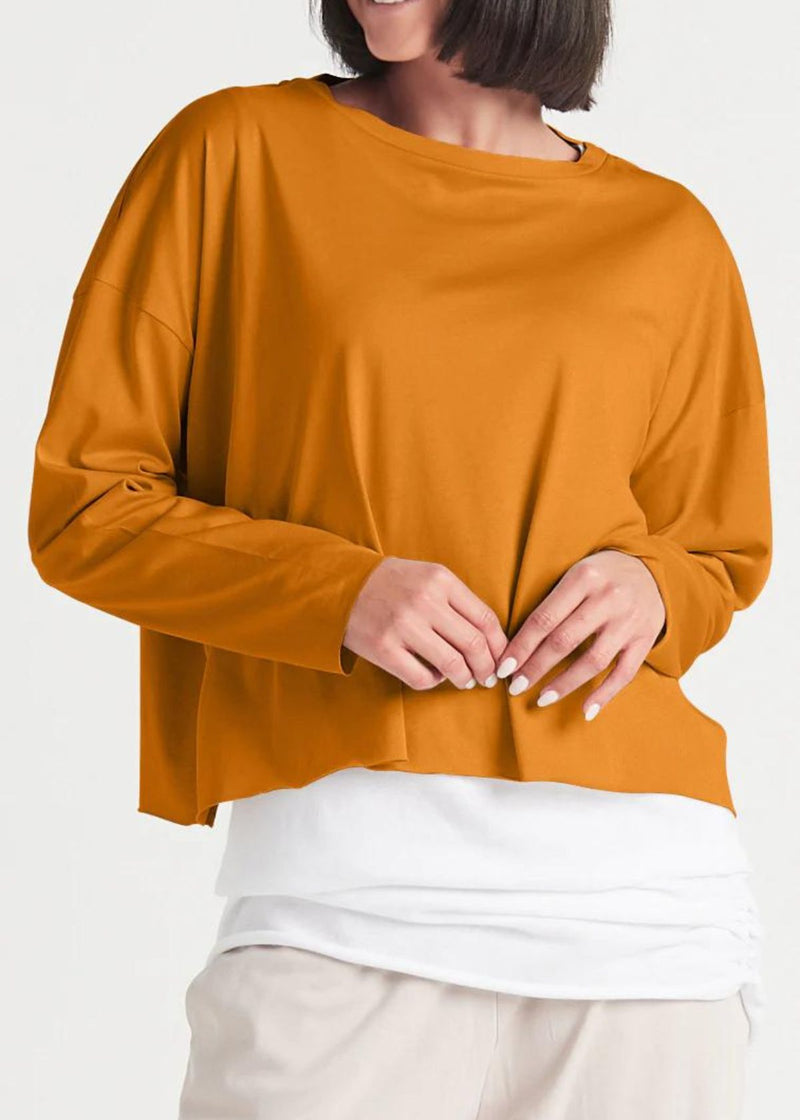 PLANET Pima Cotton Mini Luxury Boxy Tee - Ginger