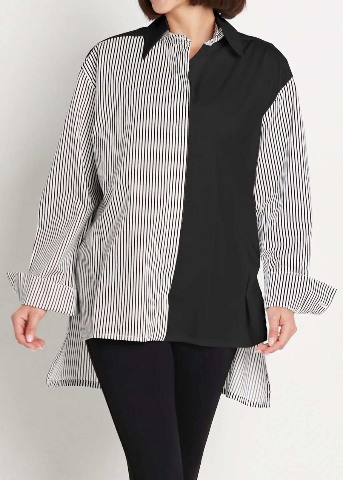 PLANET Cotton Kool Shirt - Black/Stripe