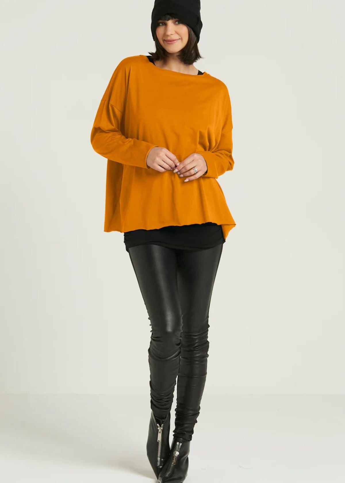 PLANET Pima Cotton Luxury Boxy Tee - Ginger