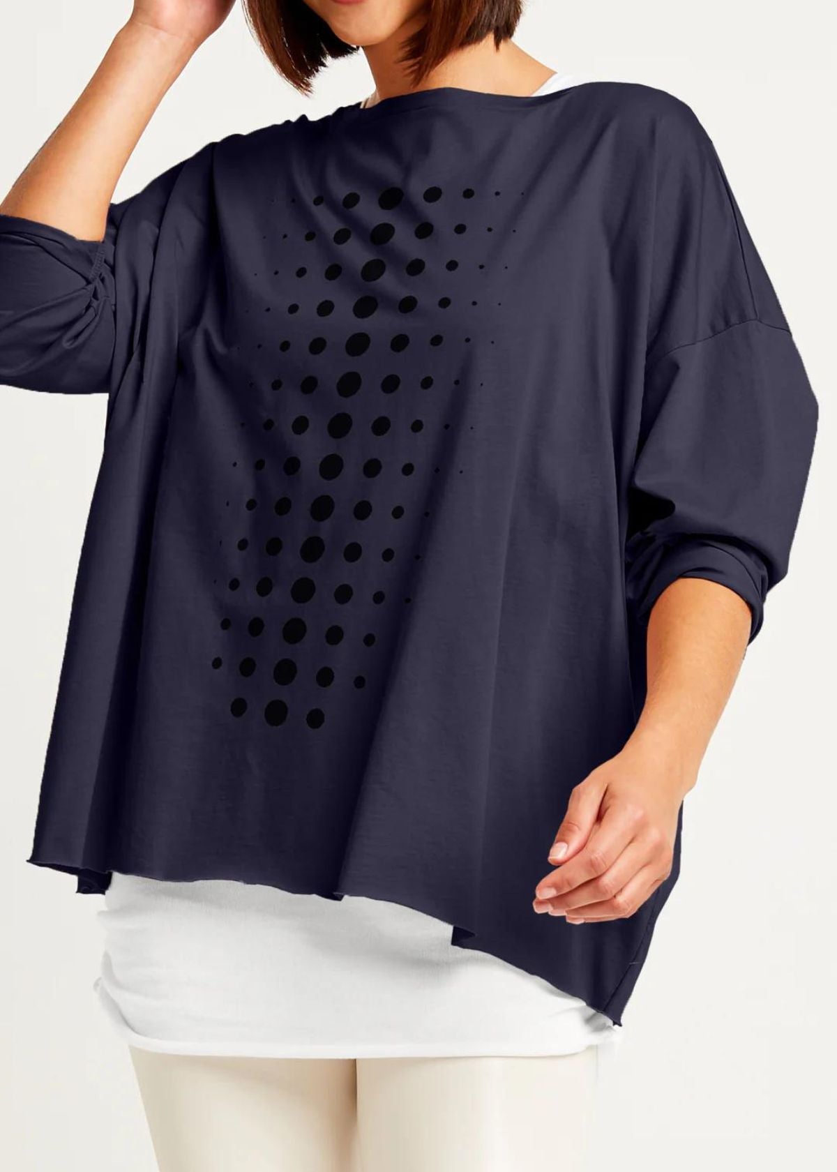 PLANET Dot Dot Dot Boxy Tee - Midnight/Black