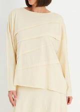 PLANET Cotton Tucked Luxury Boxy Tee - Butter