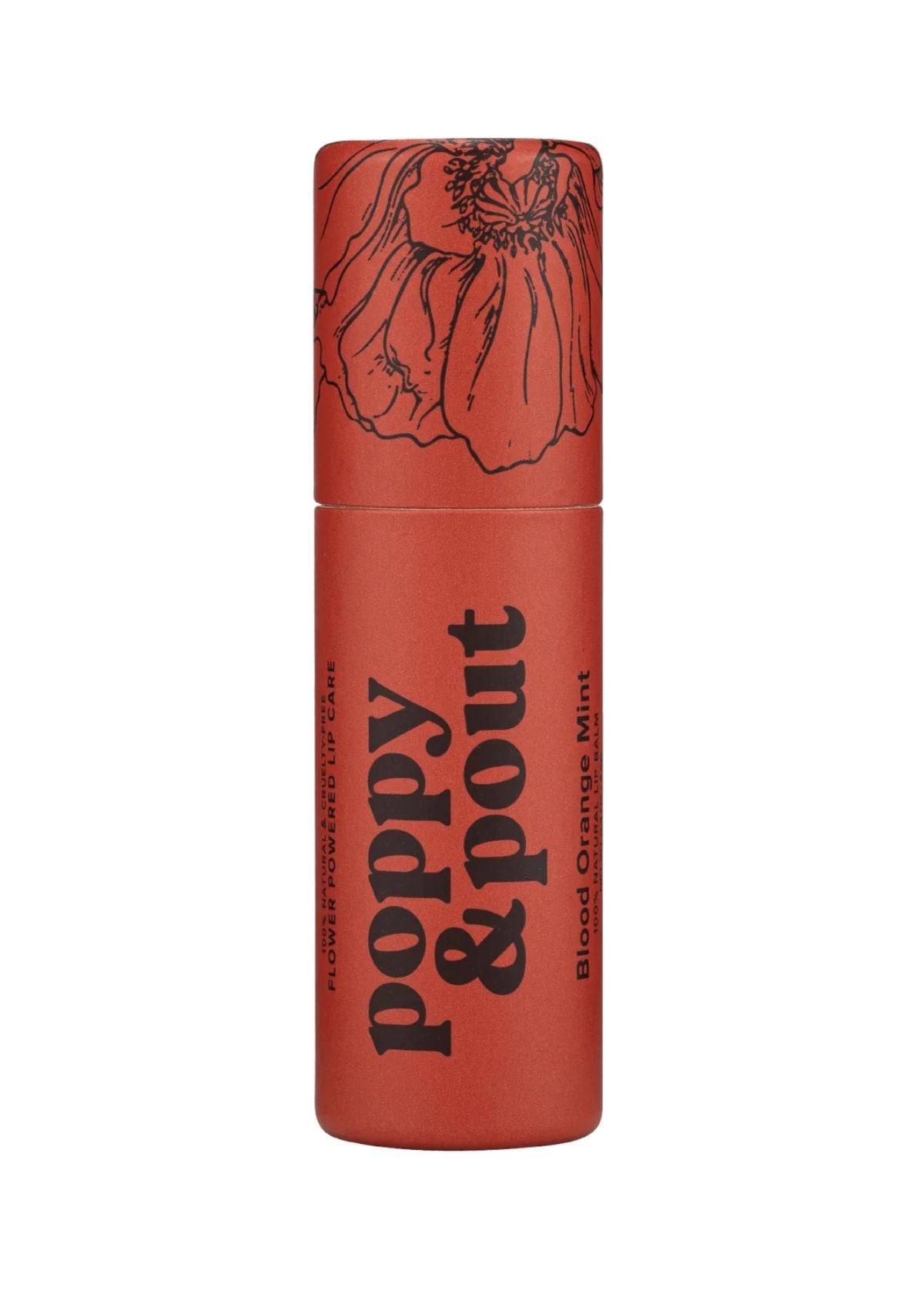 POPPY & POUT Lip Balm - Blood Orange Mint