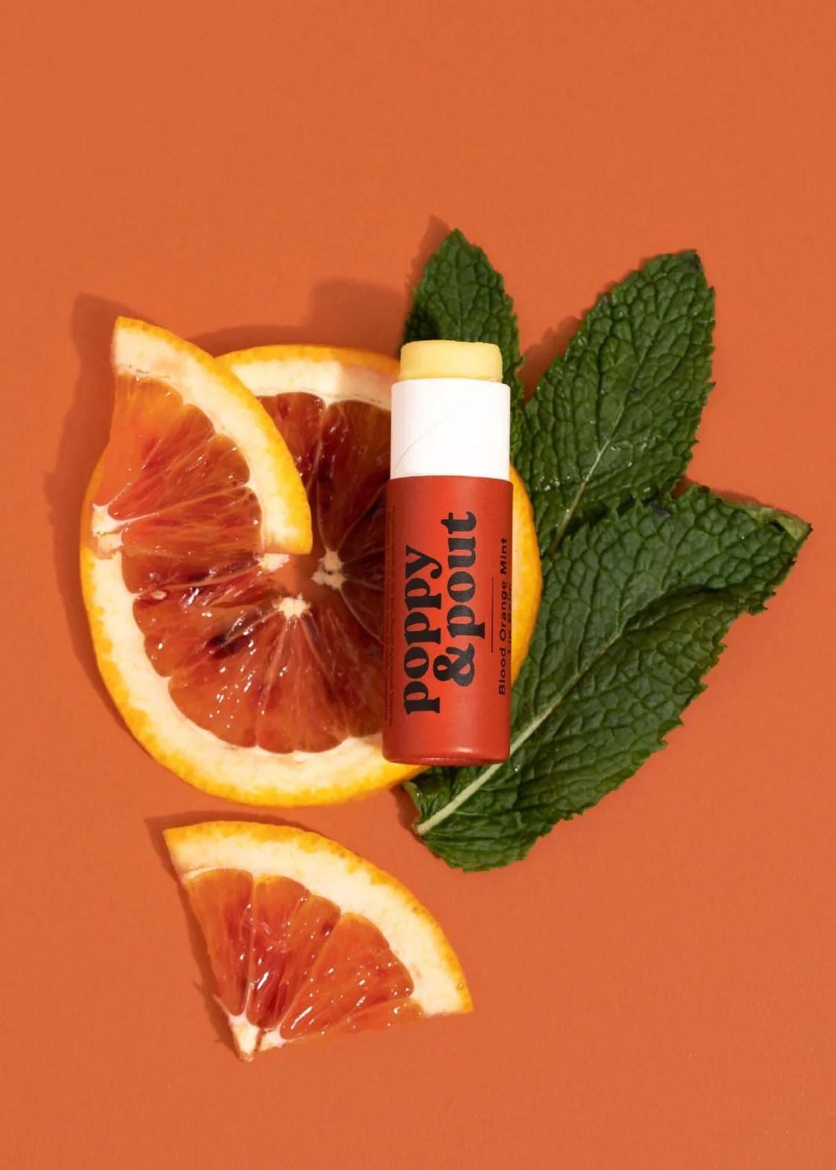 POPPY & POUT Lip Balm - Blood Orange Mint