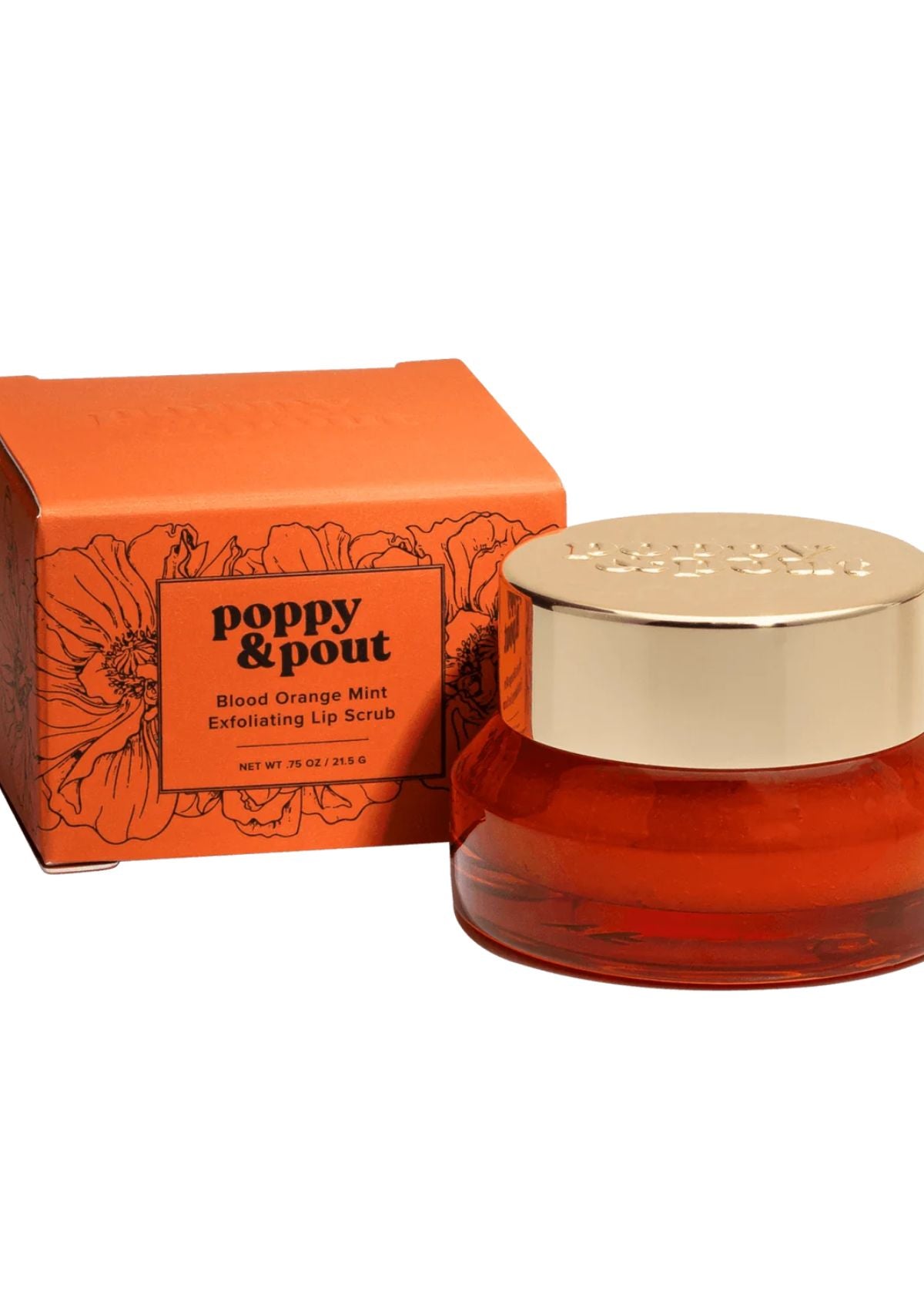 POPPY & POUT Lip Scrub - Blood Orange Mint