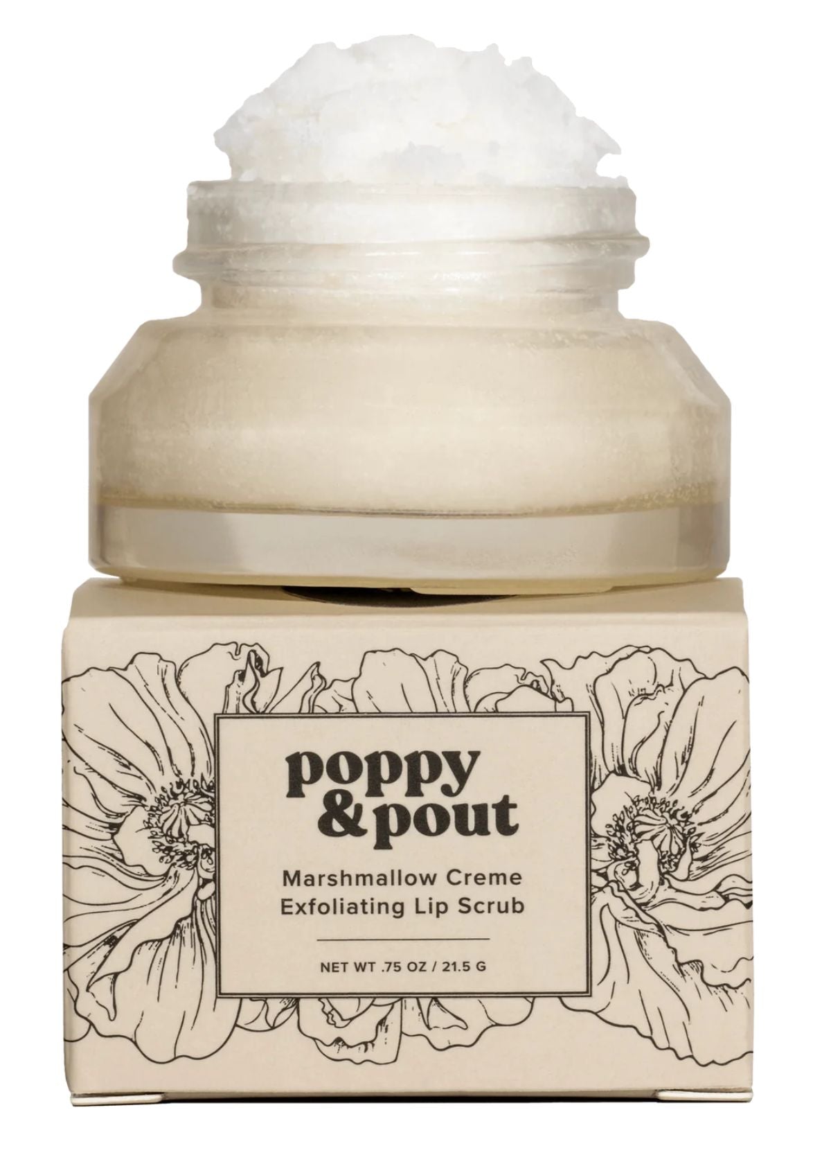 POPPY & POUT Lip Scrub - Marshmallow Creme