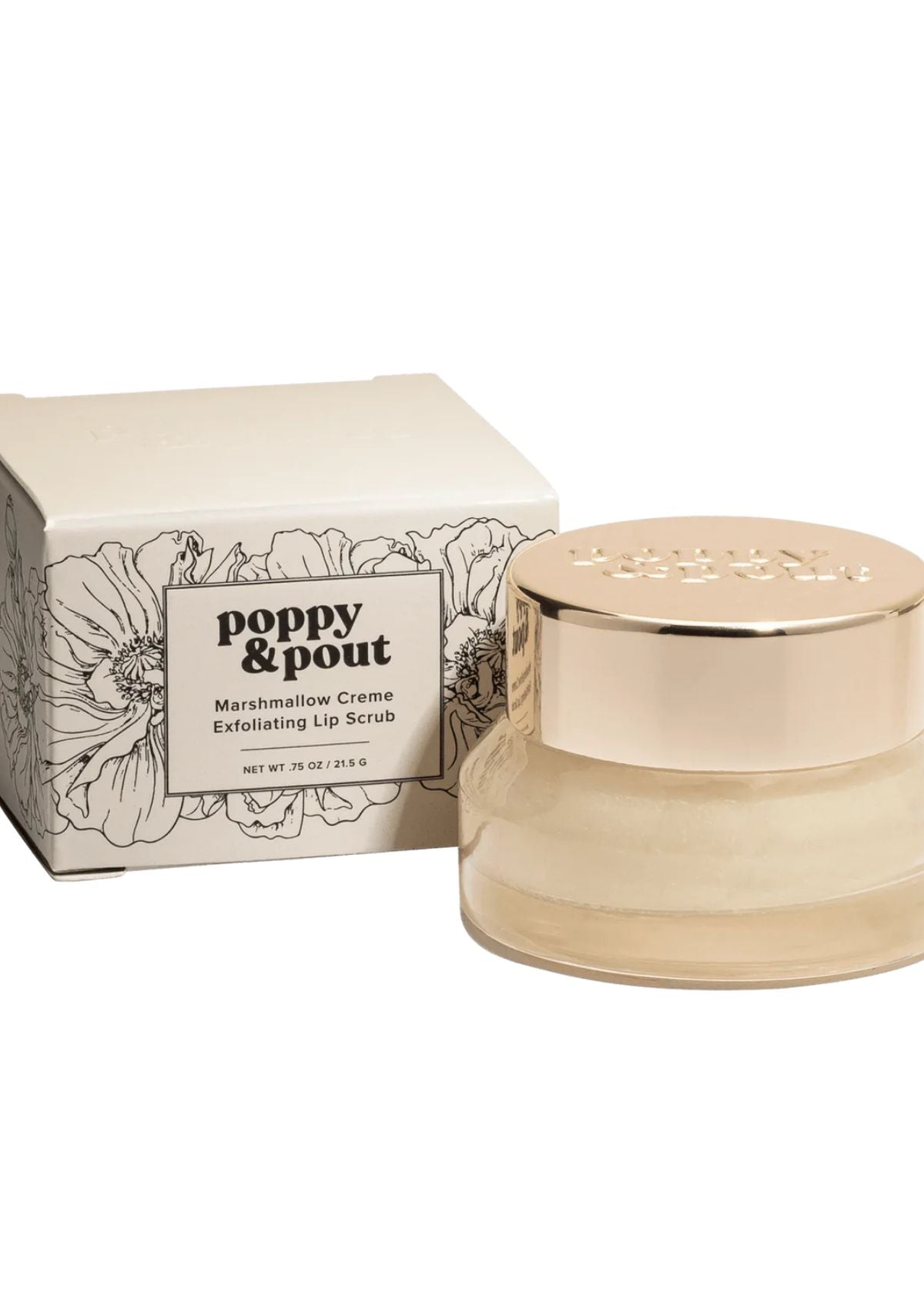 POPPY & POUT Lip Scrub - Marshmallow Creme