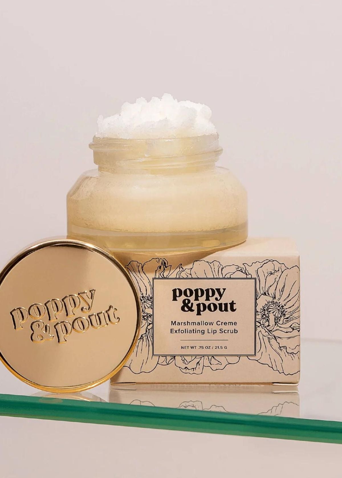 POPPY & POUT Lip Scrub - Marshmallow Creme