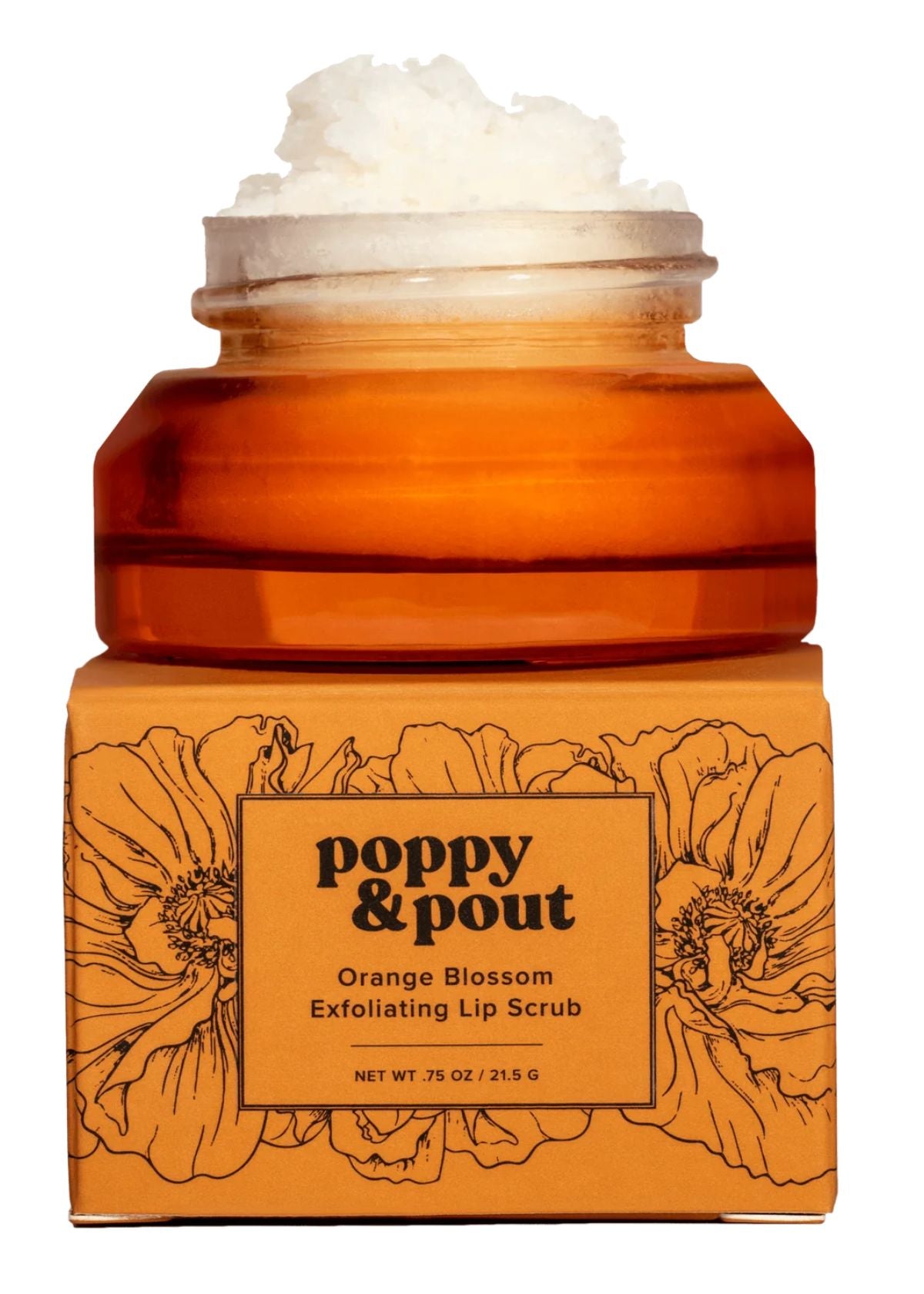 POPPY & POUT Lip Scrub - Orange Blossom