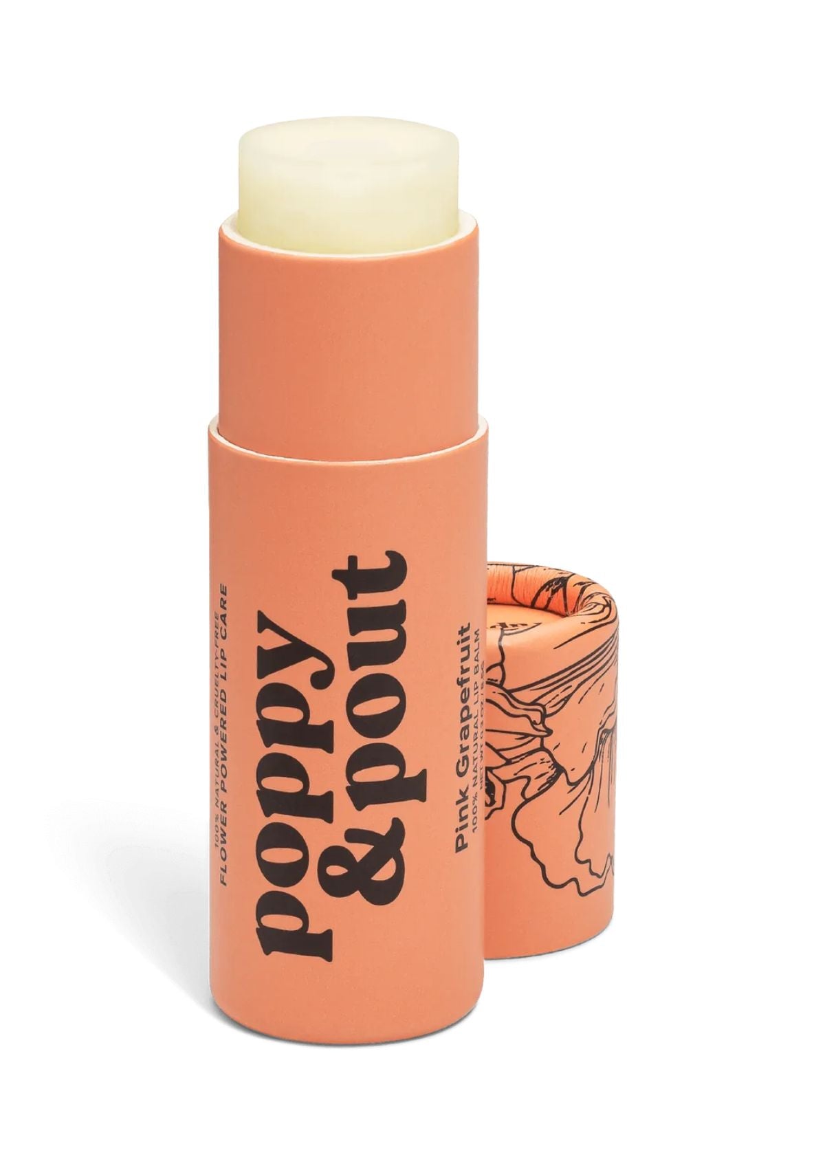 POPPY & POUT Lip Balm - Pink Grapefruit