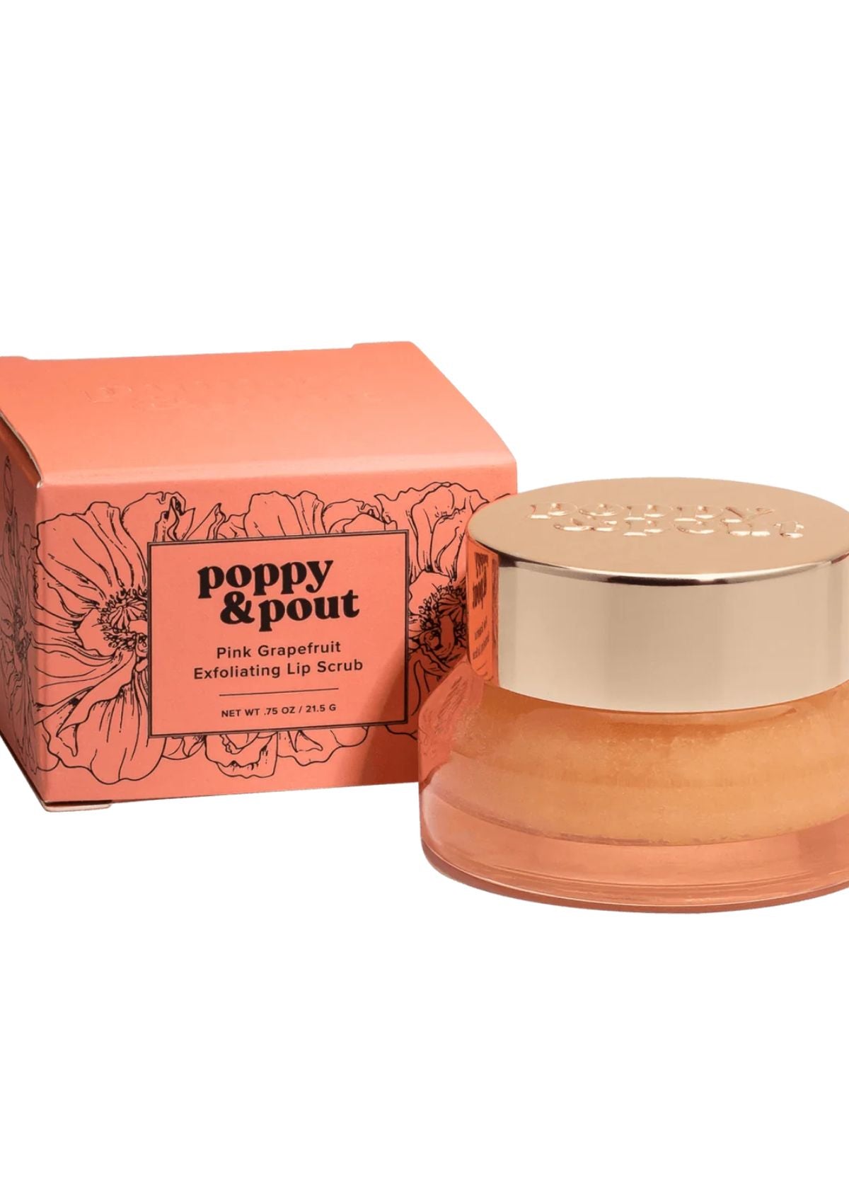 POPPY & POUT Lip Scrub - Pink Grapefruit