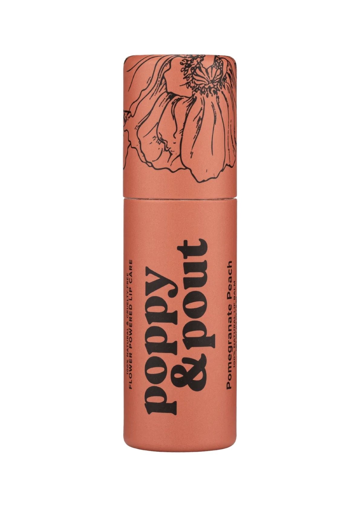 POPPY & POUT Lip Balm - Pomegranate Peach