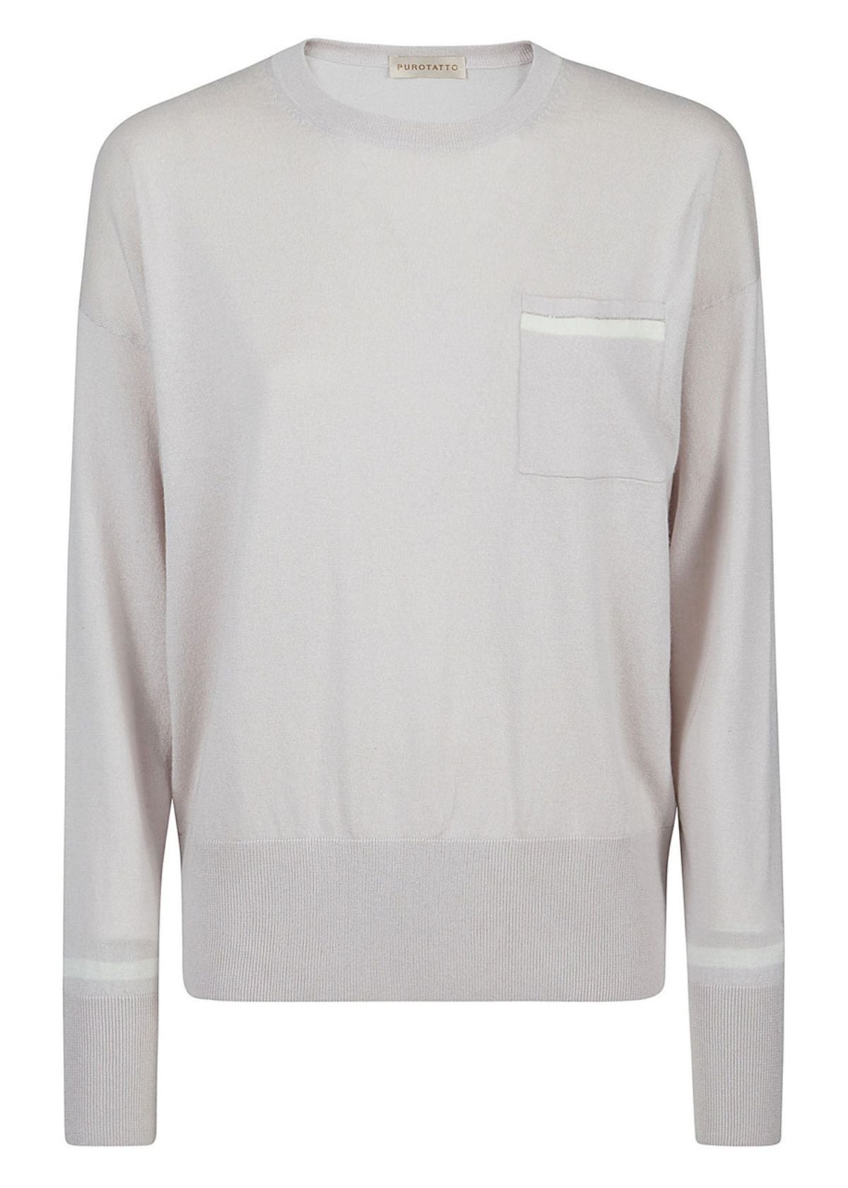 PUROTATTO Pearl Cashmere Silk Pocket Sweater