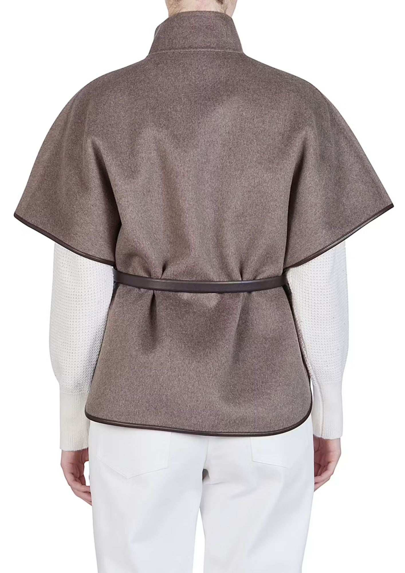 PUROTATTO Zip Front Belted Jacket - Turtledove