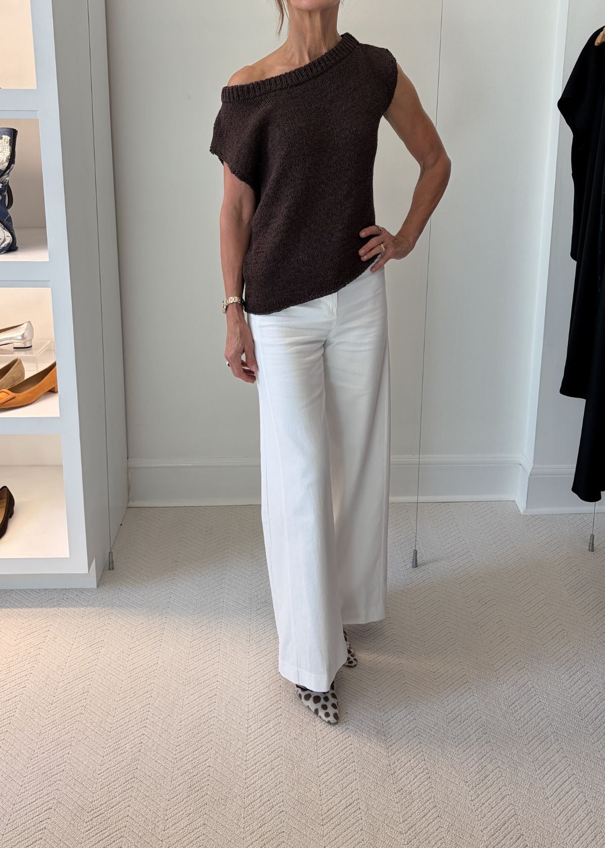 PUROTATTO Wide Leg Pant - White