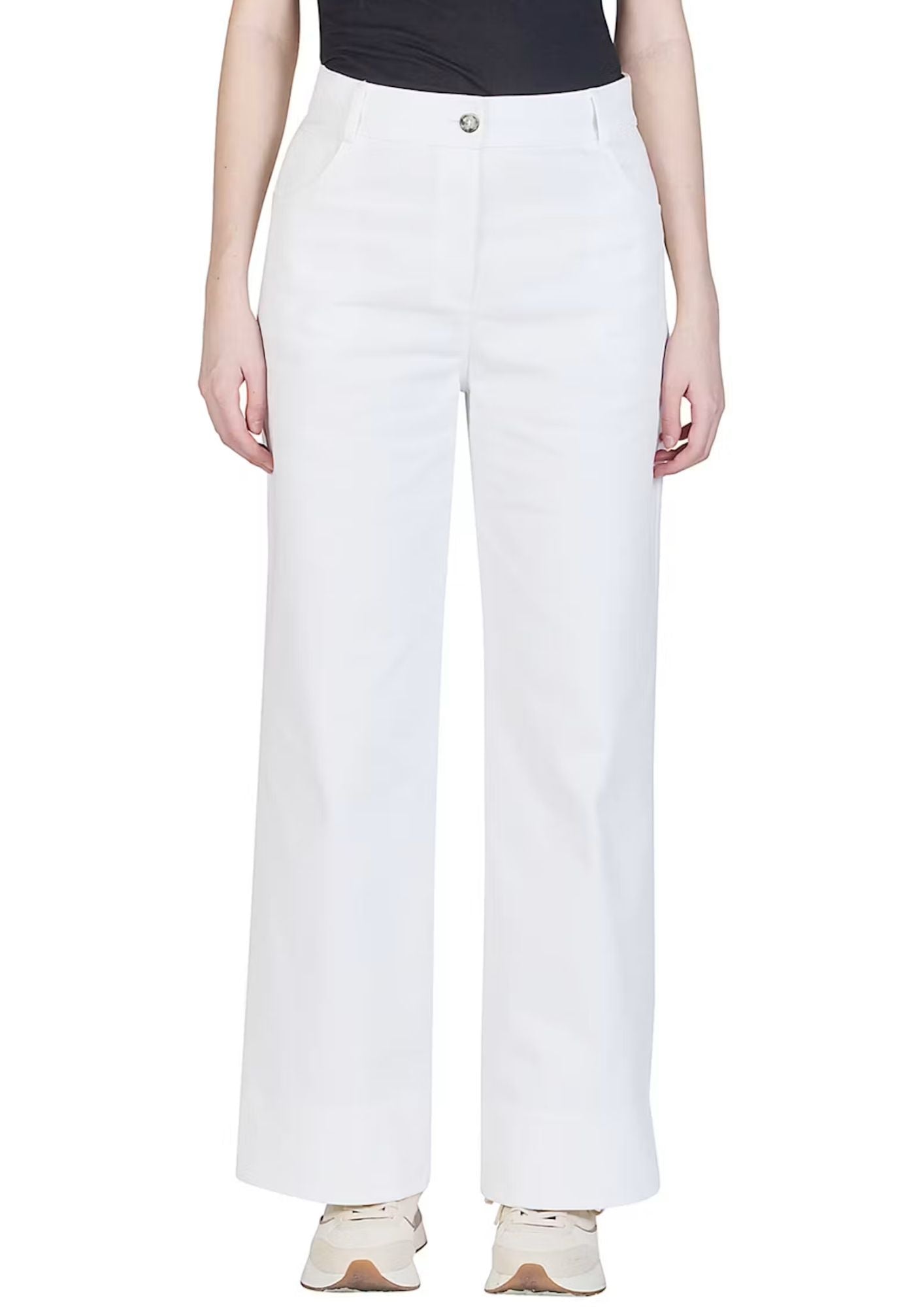 PUROTATTO Wide Leg Jean - White