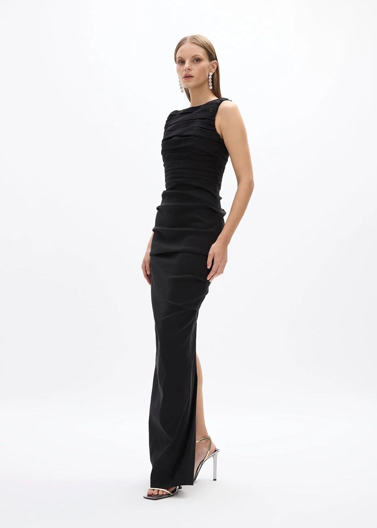 RACHEL GILBERT Adela Gown - Black