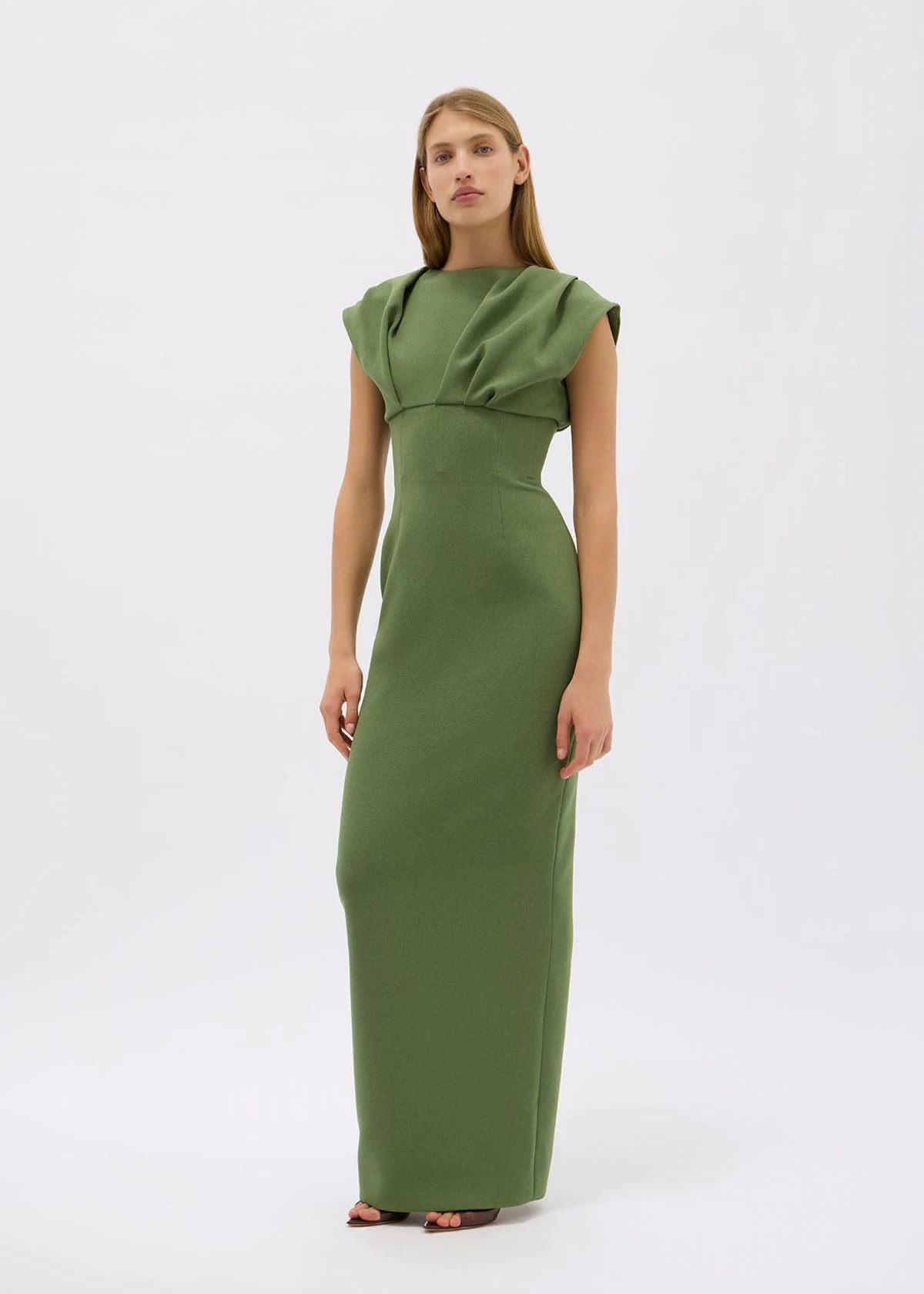 RACHEL GILBERT Maggie Gown - Olive