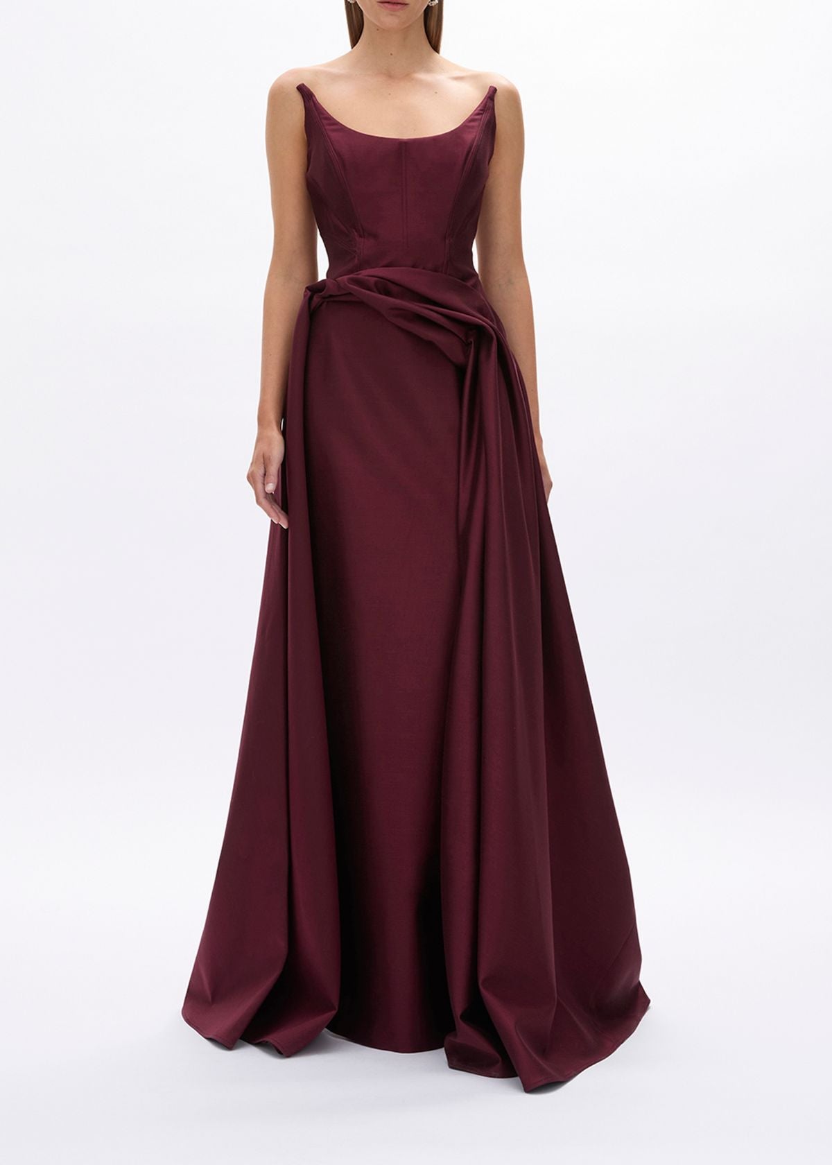 RACHEL GILBERT Adeline Gown - Wine
