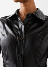 RAILS Ruby Faux Leather Dress - Black