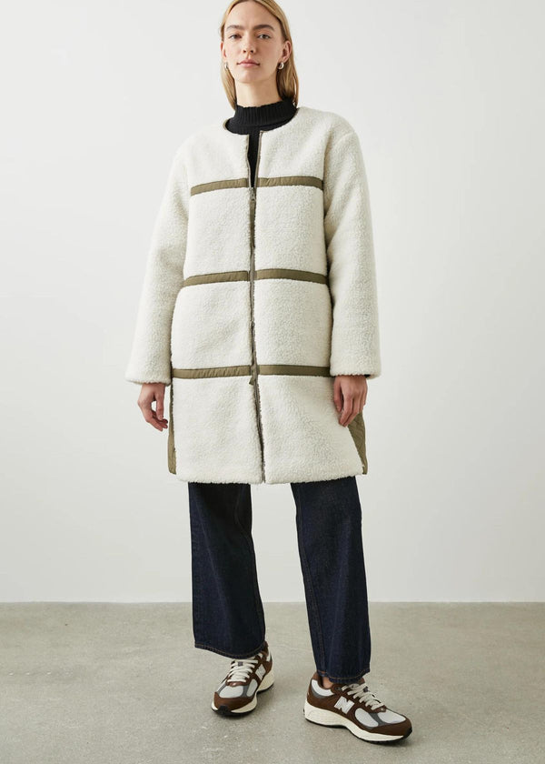 RAILS Granger Reversible Jacket - Ivory Olive Mix