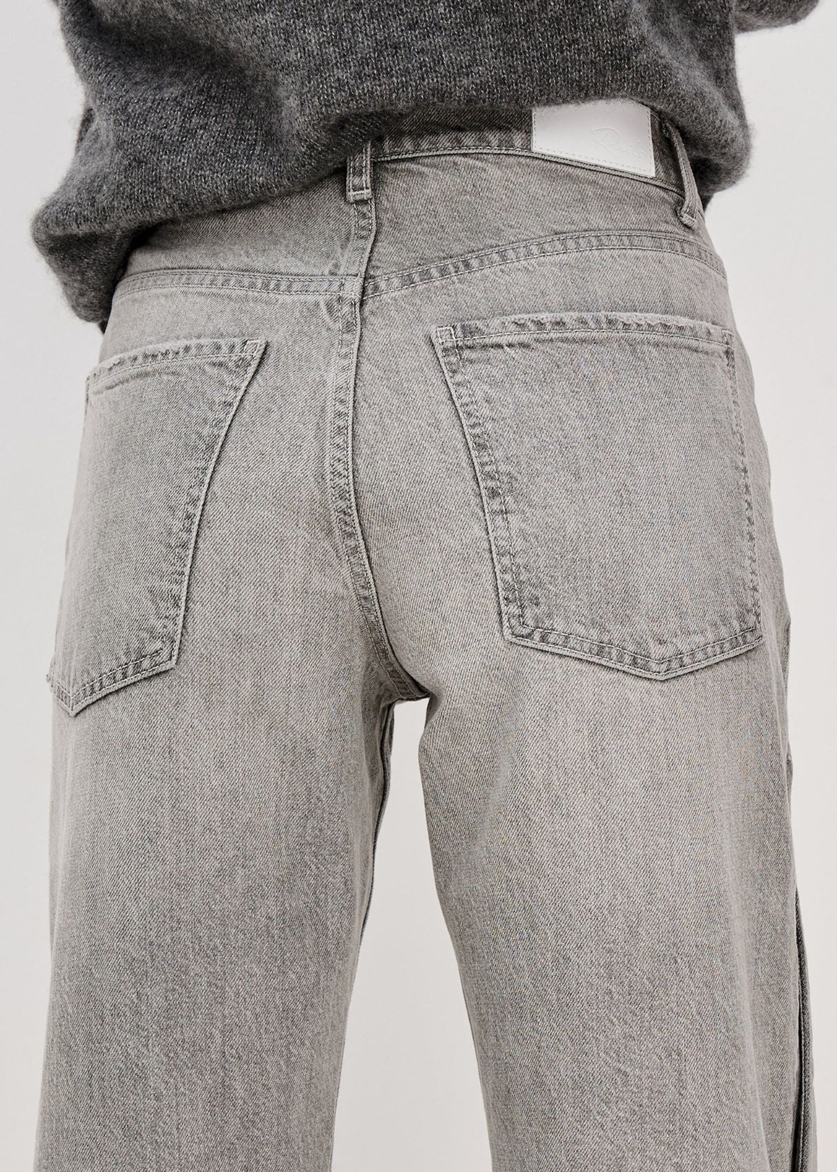 RAILS Del Mar Boyfriend Jean - Stone Grey Studded