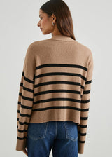 RAILS Geneva Cardgan Sweater - Camel Black