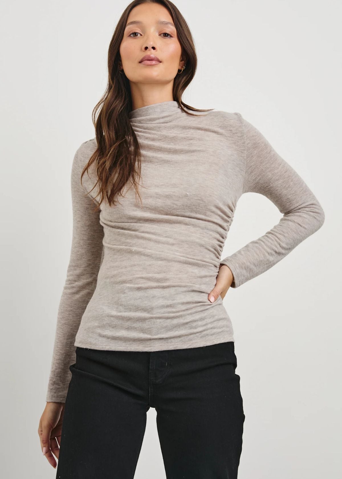 RAILS Joelle Top - Heather Oatmeal